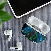 Rongoa Maori New Zealand Harakeke AirPods Case NZ Weaving Pattern Dark Teal LT14 - Polynesian Pride