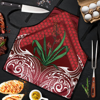 Rongoa Maori New Zealand Harakeke Apron NZ Weaving Pattern Red LT14 Red - Polynesian Pride