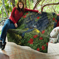 Rongoa Maori New Zealand Rata Quilt NZ Tui Bird Forest Vibes LT14 - Polynesian Pride
