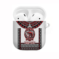 Fiji Rewa Rugby Custom AirPods Case Go Champions Fijian Tapa Pattern LT14 White - Polynesian Pride