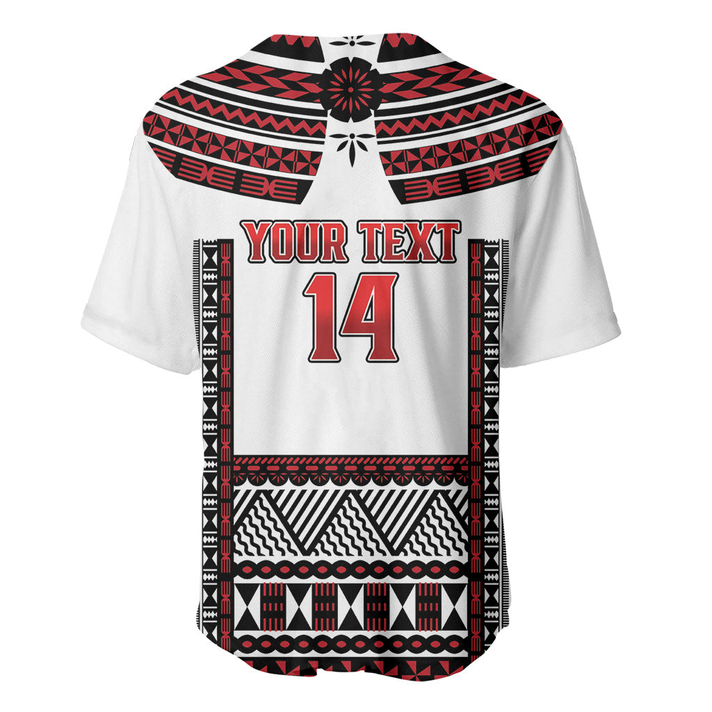 Fiji Rewa Rugby Custom Baseball Jersey Go Champions Fijian Tapa Pattern LT14 - Polynesian Pride