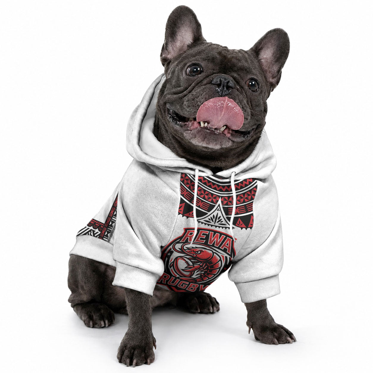 Fiji Rewa Rugby Custom Pet Hoodie Go Champions Fijian Tapa Pattern LT14 - Polynesian Pride