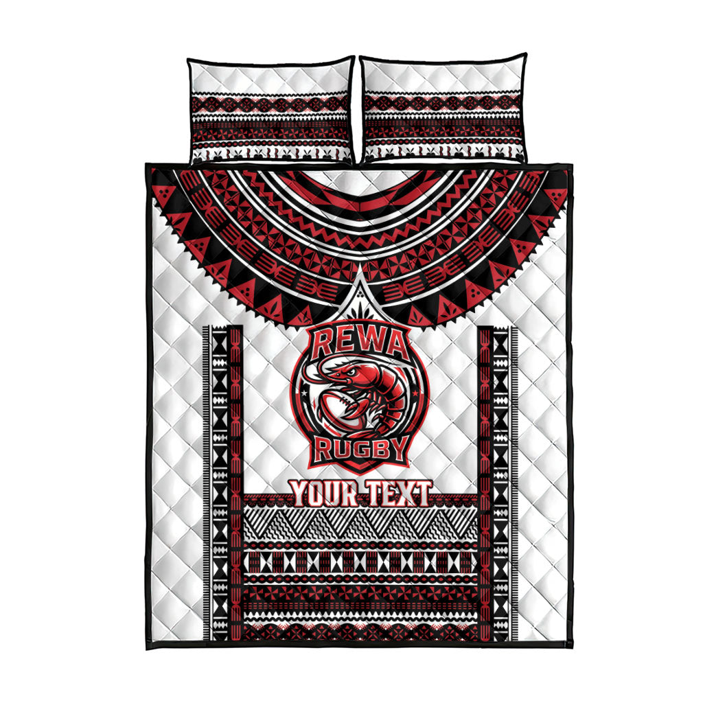 Fiji Rewa Rugby Custom Quilt Bed Set Go Champions Fijian Tapa Pattern LT14 - Polynesian Pride