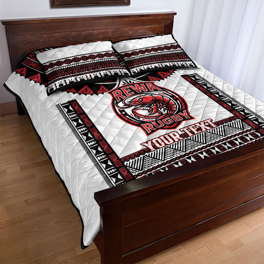 Fiji Rewa Rugby Custom Quilt Bed Set Go Champions Fijian Tapa Pattern LT14 - Polynesian Pride