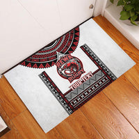 Fiji Rewa Rugby Custom Rubber Doormat Go Champions Fijian Tapa Pattern LT14 - Polynesian Pride