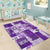 Hawaiian Quilt Area Rug Tiki Tropical Retro Purple Version LT14 - Polynesian Pride