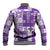 Hawaiian Quilt Baseball Jacket Tiki Tropical Retro Purple Version LT14 - Polynesian Pride