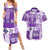 Hawaiian Quilt Couples Matching Summer Maxi Dress and Hawaiian Shirt Tiki Tropical Retro Purple Version LT14 Purple - Polynesian Pride