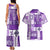 Hawaiian Quilt Couples Matching Tank Maxi Dress and Hawaiian Shirt Tiki Tropical Retro Purple Version LT14 - Polynesian Pride