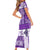 Hawaiian Quilt Family Matching Short Sleeve Bodycon Dress and Hawaiian Shirt Tiki Tropical Retro Purple Version LT14 - Polynesian Pride