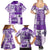 Hawaiian Quilt Family Matching Summer Maxi Dress and Hawaiian Shirt Tiki Tropical Retro Purple Version LT14 - Polynesian Pride