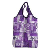 Hawaiian Quilt Grocery Bag Tiki Tropical Retro Purple Version LT14 - Polynesian Pride