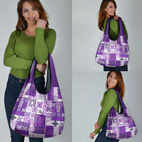 Hawaiian Quilt Grocery Bag Tiki Tropical Retro Purple Version LT14 - Polynesian Pride