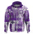 Hawaiian Quilt Hoodie Tiki Tropical Retro Purple Version LT14 - Polynesian Pride