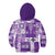 Hawaiian Quilt Kid Hoodie Tiki Tropical Retro Purple Version LT14 - Polynesian Pride