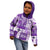 Hawaiian Quilt Kid Hoodie Tiki Tropical Retro Purple Version LT14 - Polynesian Pride