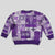 Hawaiian Quilt Kid Ugly Christmas Sweater Tiki Tropical Retro Purple Version LT14 - Polynesian Pride