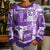 Hawaiian Quilt Kid Ugly Christmas Sweater Tiki Tropical Retro Purple Version LT14 - Polynesian Pride