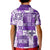 Hawaiian Quilt Kid Polo Shirt Tiki Tropical Retro Purple Version LT14 - Polynesian Pride