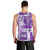 Hawaiian Quilt Men Tank Top Tiki Tropical Retro Purple Version LT14 - Polynesian Pride