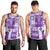 Hawaiian Quilt Men Tank Top Tiki Tropical Retro Purple Version LT14 - Polynesian Pride