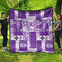 Hawaiian Quilt Quilt Tiki Tropical Retro Purple Version LT14 - Polynesian Pride