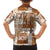 Hawaiian Quilt Family Matching Long Sleeve Bodycon Dress and Hawaiian Shirt Tiki Tropical Retro Brown Version LT14 - Polynesian Pride