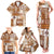 Hawaiian Quilt Family Matching Tank Maxi Dress and Hawaiian Shirt Tiki Tropical Retro Brown Version LT14 - Polynesian Pride