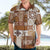 Hawaiian Quilt Hawaiian Shirt Tiki Tropical Retro Brown Version LT14 - Polynesian Pride