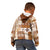 Hawaiian Quilt Kid Hoodie Tiki Tropical Retro Brown Version LT14 - Polynesian Pride