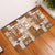 Hawaiian Quilt Rubber Doormat Tiki Tropical Retro Brown Version LT14 Brown - Polynesian Pride