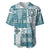 Hawaiian Quilt Baseball Jersey Tiki Tropical Retro Dark Cyan Version LT14 Dark Cyan - Polynesian Pride