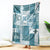 Hawaiian Quilt Blanket Tiki Tropical Retro Dark Cyan Version LT14 Dark Cyan - Polynesian Pride