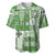 Hawaiian Quilt Baseball Jersey Tiki Tropical Retro Green Version LT14 Green - Polynesian Pride