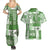 Hawaiian Quilt Couples Matching Summer Maxi Dress and Hawaiian Shirt Tiki Tropical Retro Green Version LT14 - Polynesian Pride