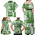 Hawaiian Quilt Family Matching Off Shoulder Maxi Dress and Hawaiian Shirt Tiki Tropical Retro Green Version LT14 - Polynesian Pride