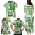 Hawaiian Quilt Family Matching Puletasi Dress and Hawaiian Shirt Tiki Tropical Retro Green Version LT14 - Polynesian Pride