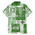 Hawaiian Quilt Family Matching Puletasi Dress and Hawaiian Shirt Tiki Tropical Retro Green Version LT14 - Polynesian Pride