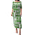 Hawaiian Quilt Family Matching Puletasi Dress and Hawaiian Shirt Tiki Tropical Retro Green Version LT14 Mom's Dress Green - Polynesian Pride