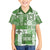 Hawaiian Quilt Family Matching Short Sleeve Bodycon Dress and Hawaiian Shirt Tiki Tropical Retro Green Version LT14 Son's Shirt Green - Polynesian Pride