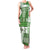 Hawaiian Quilt Family Matching Tank Maxi Dress and Hawaiian Shirt Tiki Tropical Retro Green Version LT14 Mom's Dress Green - Polynesian Pride