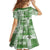 Hawaiian Quilt Kid Short Sleeve Dress Tiki Tropical Retro Green Version LT14 - Polynesian Pride