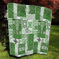 Hawaiian Quilt Quilt Tiki Tropical Retro Green Version LT14 - Polynesian Pride