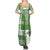 Hawaiian Quilt Summer Maxi Dress Tiki Tropical Retro Green Version LT14 - Polynesian Pride