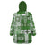 Hawaiian Quilt Wearable Blanket Hoodie Tiki Tropical Retro Green Version LT14 - Polynesian Pride