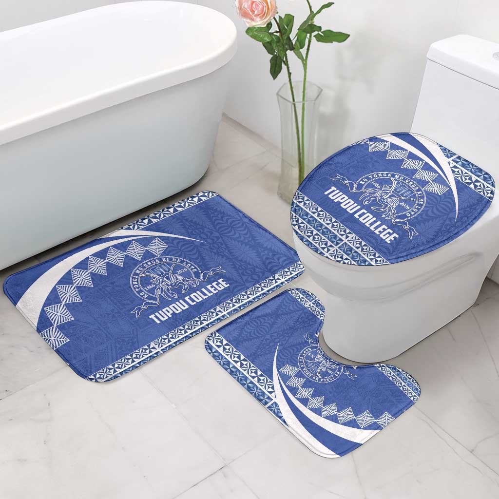Tonga Tupou College Toloa Bathroom Set 160 Years Anniversary Tongan Ngatu Pattern LT14 - Polynesian Pride