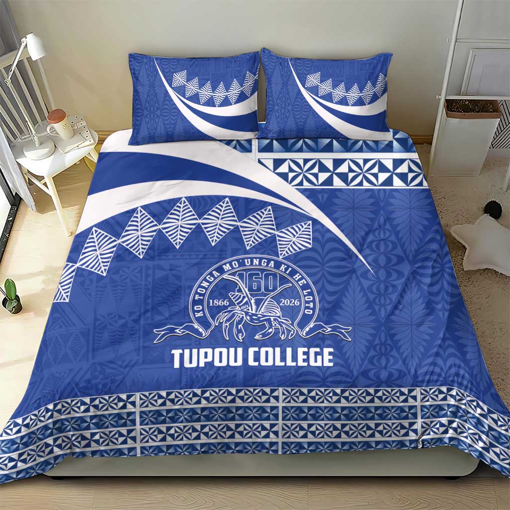 Tonga Tupou College Toloa Bedding Set 160 Years Anniversary Tongan Ngatu Pattern LT14 - Polynesian Pride