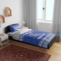 Tonga Tupou College Toloa Bedding Set 160 Years Anniversary Tongan Ngatu Pattern LT14 - Polynesian Pride