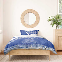 Tonga Tupou College Toloa Bedding Set 160 Years Anniversary Tongan Ngatu Pattern LT14 - Polynesian Pride