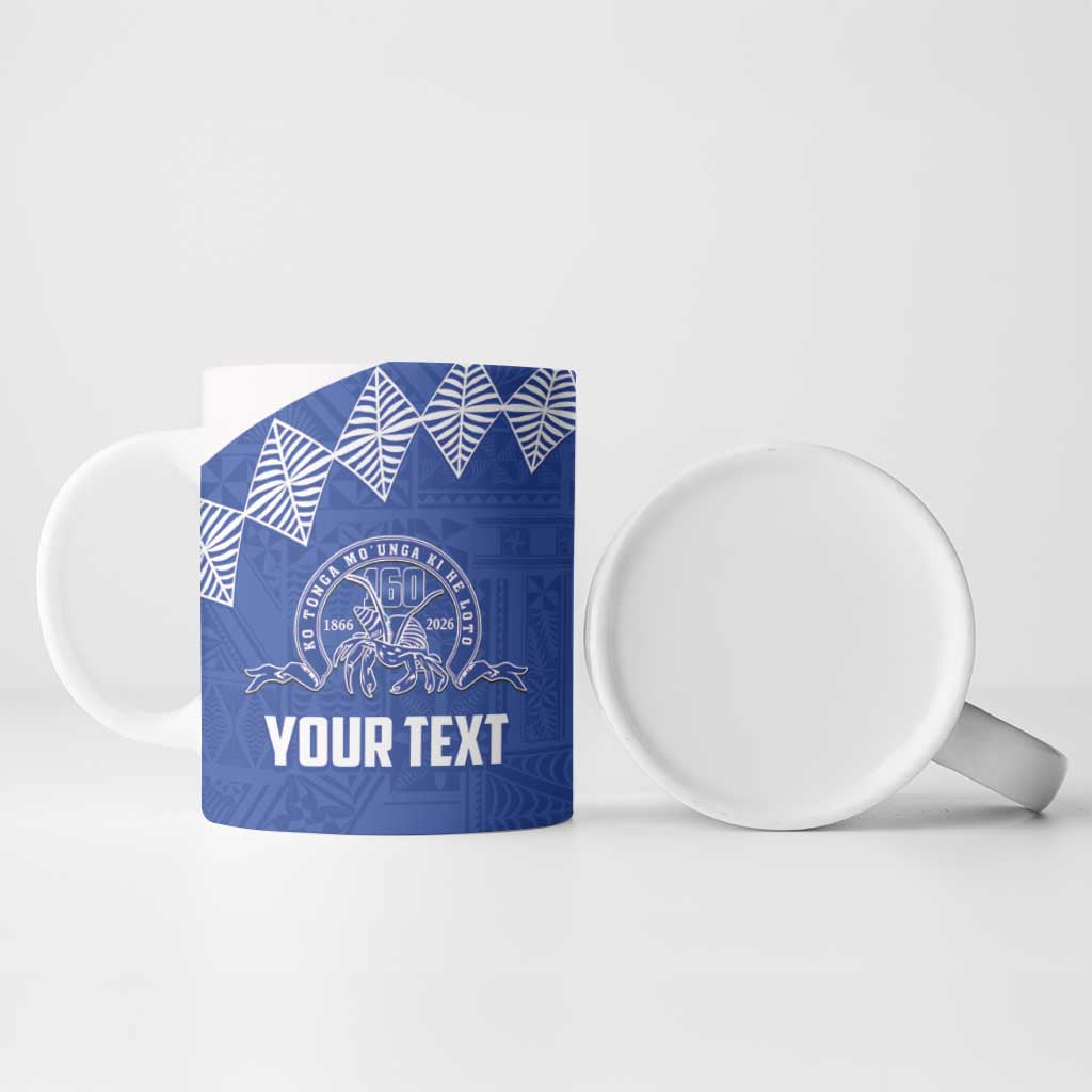Personalised Tonga Tupou College Toloa Ceramic Mug 160 Years Anniversary Tongan Ngatu Pattern LT14 - Polynesian Pride